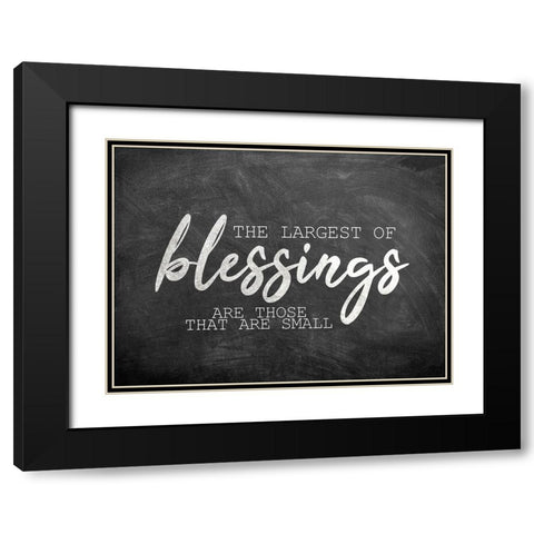 The Largest of Blessings Black Modern Wood Framed Art Print with Double Matting by Kimberly, Allen