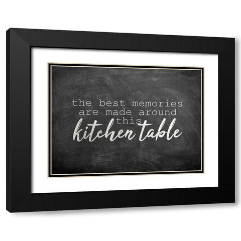 Kitchen Table Black Modern Wood Framed Art Print with Double Matting by Kimberly, Allen