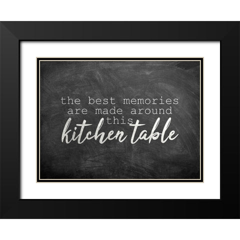 Kitchen Table Black Modern Wood Framed Art Print with Double Matting by Kimberly, Allen