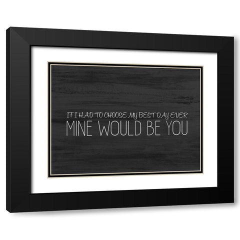 Love Always 3 Black Modern Wood Framed Art Print with Double Matting by Kimberly, Allen