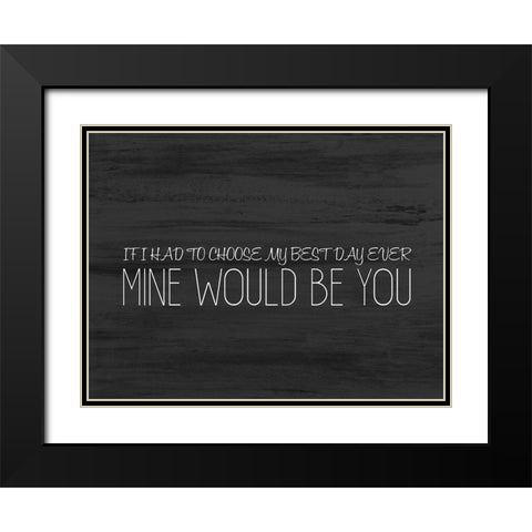 Love Always 3 Black Modern Wood Framed Art Print with Double Matting by Kimberly, Allen