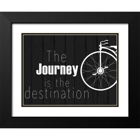 Journey 2 Black Modern Wood Framed Art Print with Double Matting by Kimberly, Allen