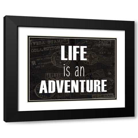 Wander 2 Black Modern Wood Framed Art Print with Double Matting by Kimberly, Allen