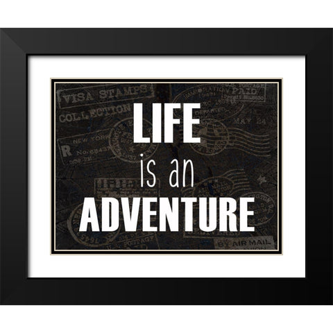 Wander 2 Black Modern Wood Framed Art Print with Double Matting by Kimberly, Allen