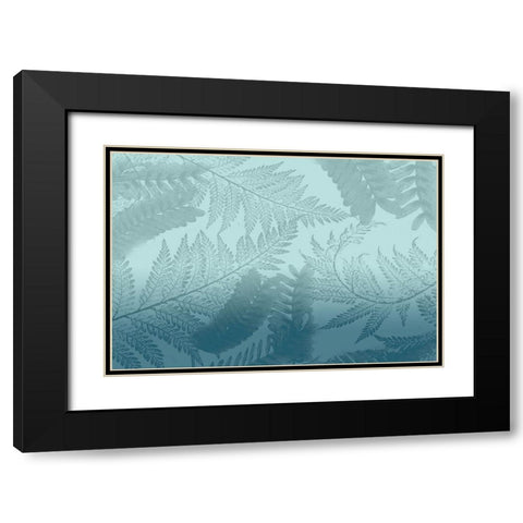 Ombre Palms 2 Black Modern Wood Framed Art Print with Double Matting by Kimberly, Allen