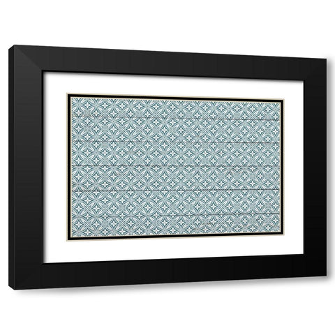 Sanda Pattern 2 Black Modern Wood Framed Art Print with Double Matting by Kimberly, Allen