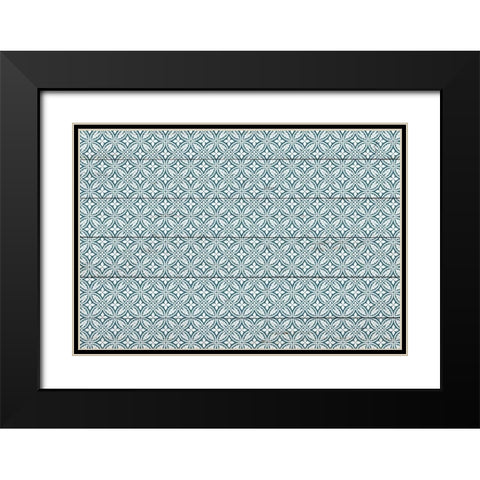 Sanda Pattern 2 Black Modern Wood Framed Art Print with Double Matting by Kimberly, Allen