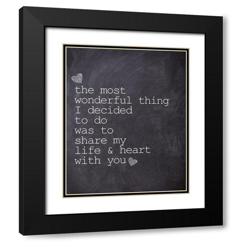 The Most Wonderful Black Modern Wood Framed Art Print with Double Matting by Kimberly, Allen