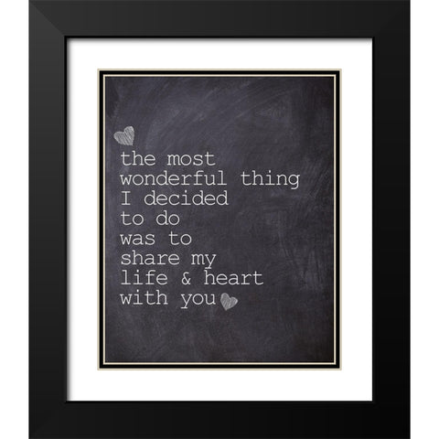 The Most Wonderful Black Modern Wood Framed Art Print with Double Matting by Kimberly, Allen