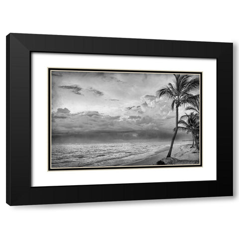 Beach Days Black Modern Wood Framed Art Print with Double Matting by Kimberly, Allen