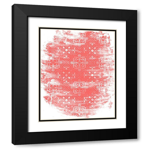 Coral Whites 2 Black Modern Wood Framed Art Print with Double Matting by Kimberly, Allen