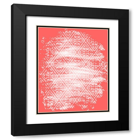 Coral Whites 3 Black Modern Wood Framed Art Print with Double Matting by Kimberly, Allen