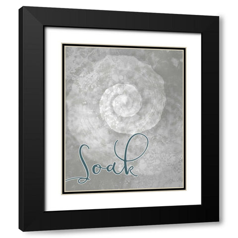 Soak Black Modern Wood Framed Art Print with Double Matting by Kimberly, Allen