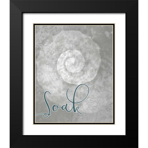 Soak Black Modern Wood Framed Art Print with Double Matting by Kimberly, Allen