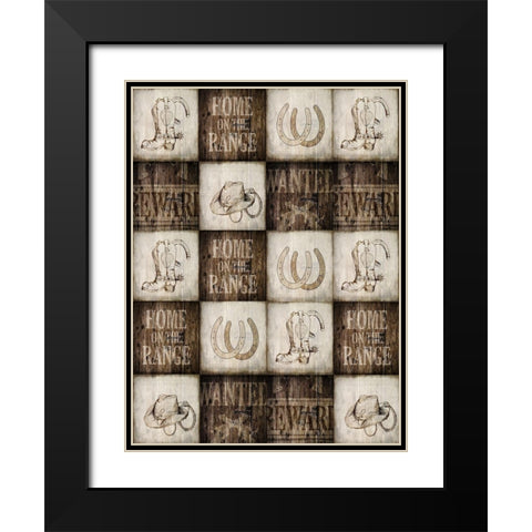 Home on The Range 2 Black Modern Wood Framed Art Print with Double Matting by Kimberly, Allen