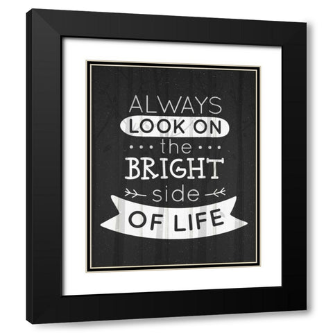 Always Look Black Modern Wood Framed Art Print with Double Matting by Allen, Kimberly