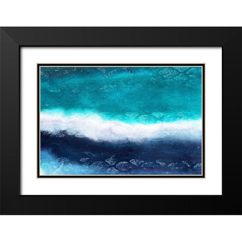 Layers Black Modern Wood Framed Art Print with Double Matting by Kimberly, Allen