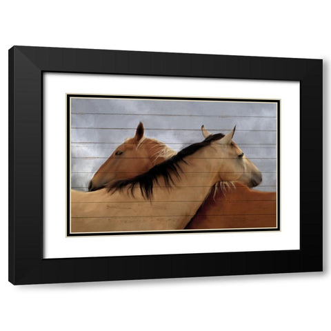 Together Black Modern Wood Framed Art Print with Double Matting by Kimberly, Allen