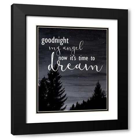 My Angel 1 Black Modern Wood Framed Art Print with Double Matting by Kimberly, Allen