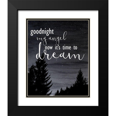 My Angel 1 Black Modern Wood Framed Art Print with Double Matting by Kimberly, Allen