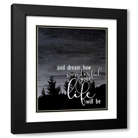 My Angel 2 Black Modern Wood Framed Art Print with Double Matting by Kimberly, Allen