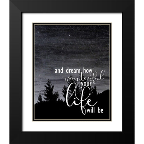 My Angel 2 Black Modern Wood Framed Art Print with Double Matting by Kimberly, Allen