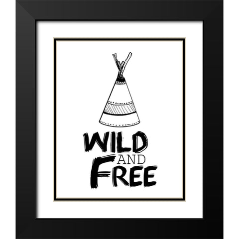 Adventure 1 Black Modern Wood Framed Art Print with Double Matting by Kimberly, Allen