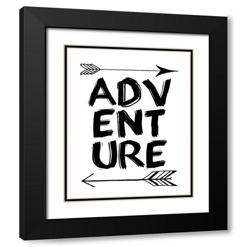 Adventure 2 Black Modern Wood Framed Art Print with Double Matting by Kimberly, Allen