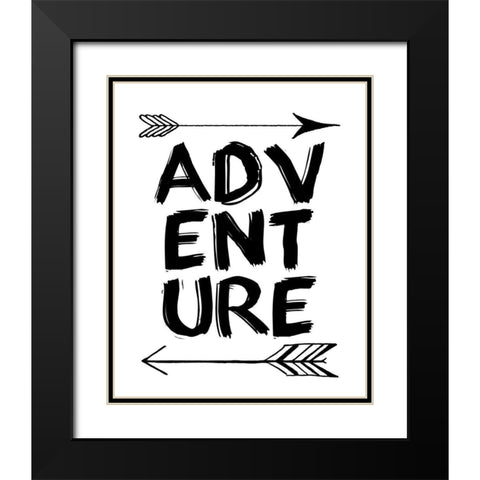 Adventure 2 Black Modern Wood Framed Art Print with Double Matting by Kimberly, Allen