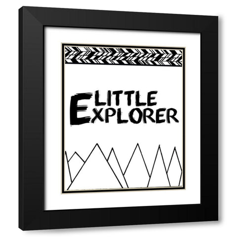Adventure 3 Black Modern Wood Framed Art Print with Double Matting by Kimberly, Allen