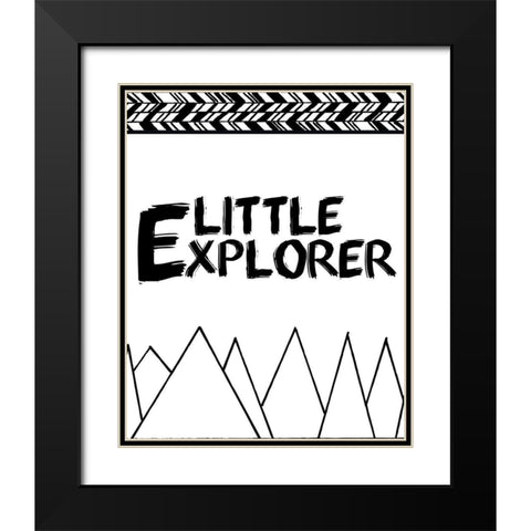 Adventure 3 Black Modern Wood Framed Art Print with Double Matting by Kimberly, Allen