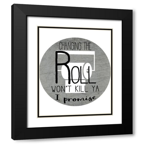 The Roll Black Modern Wood Framed Art Print with Double Matting by Kimberly, Allen