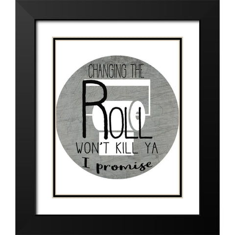 The Roll Black Modern Wood Framed Art Print with Double Matting by Kimberly, Allen