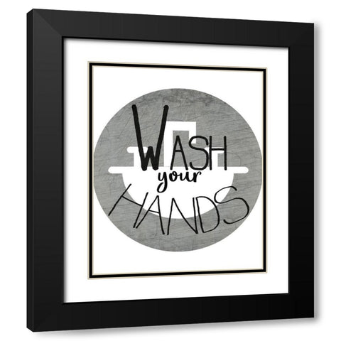 Wash Black Modern Wood Framed Art Print with Double Matting by Kimberly, Allen