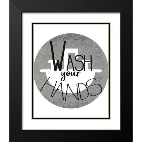 Wash Black Modern Wood Framed Art Print with Double Matting by Kimberly, Allen