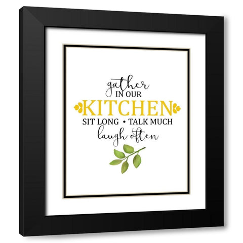 Fresh Lemons 3 Black Modern Wood Framed Art Print with Double Matting by Kimberly, Allen