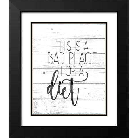 Diet Black Modern Wood Framed Art Print with Double Matting by Kimberly, Allen