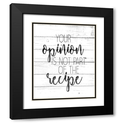 Your Opinion Black Modern Wood Framed Art Print with Double Matting by Kimberly, Allen