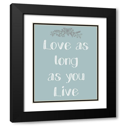 Laugh As Much 2 Black Modern Wood Framed Art Print with Double Matting by Kimberly, Allen