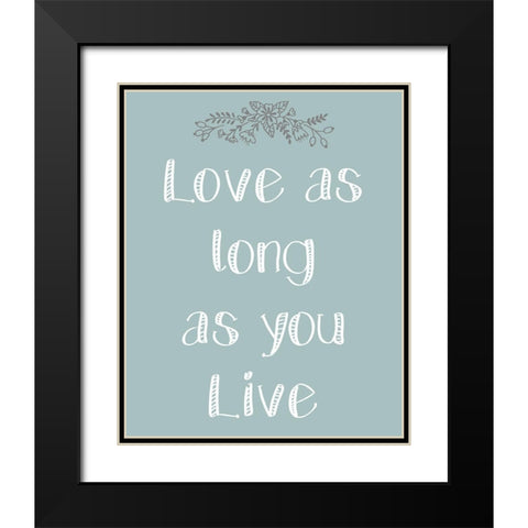Laugh As Much 2 Black Modern Wood Framed Art Print with Double Matting by Kimberly, Allen