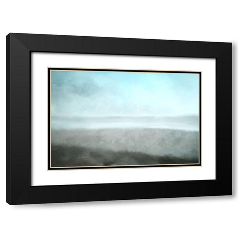 Beach at Dusk Black Modern Wood Framed Art Print with Double Matting by Kimberly, Allen