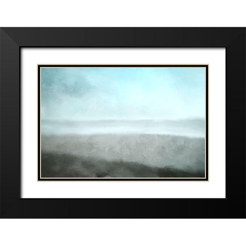 Beach at Dusk Black Modern Wood Framed Art Print with Double Matting by Kimberly, Allen