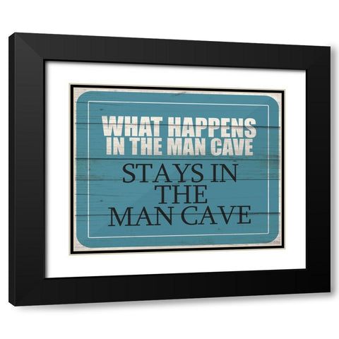 What Happens Black Modern Wood Framed Art Print with Double Matting by Kimberly, Allen