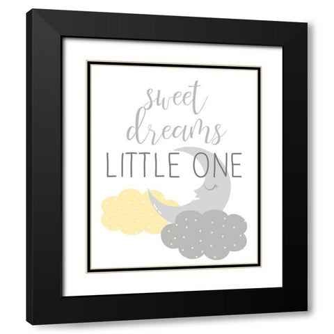 Little One 2 Black Modern Wood Framed Art Print with Double Matting by Allen, Kimberly