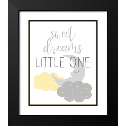 Little One 2 Black Modern Wood Framed Art Print with Double Matting by Allen, Kimberly