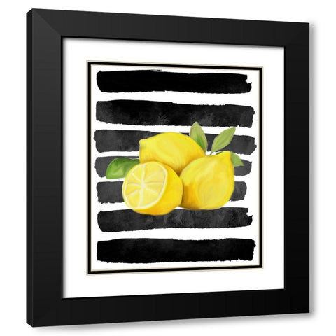 Fresh 1 Black Modern Wood Framed Art Print with Double Matting by Allen, Kimberly