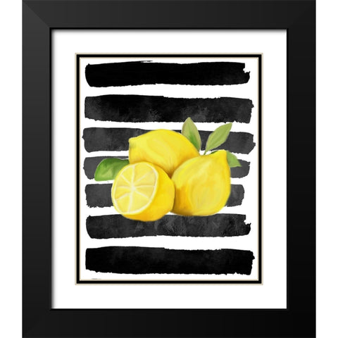 Fresh 1 Black Modern Wood Framed Art Print with Double Matting by Allen, Kimberly