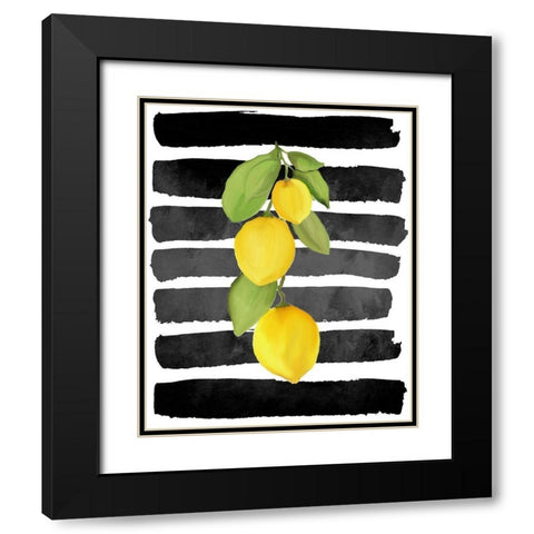 Fresh 3 Black Modern Wood Framed Art Print with Double Matting by Allen, Kimberly