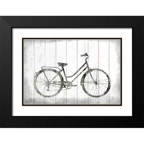 Vintage Bike v5 Black Modern Wood Framed Art Print with Double Matting by Allen, Kimberly