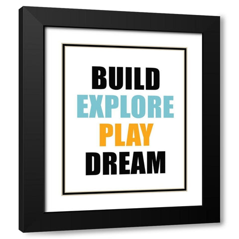 Build 2 Black Modern Wood Framed Art Print with Double Matting by Allen, Kimberly
